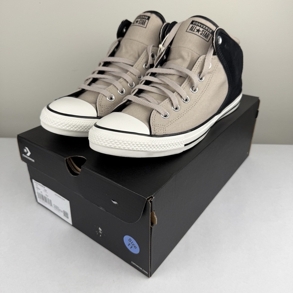 Converse Chuck Taylor All Star High Street Mid Men's Size 11 Papyrus/Black NWT - Picture 11 of 12